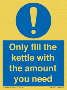 Only fill the kettle with the amount you need